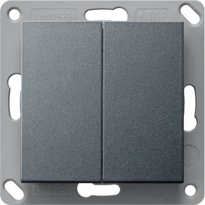 Gira EnOcean Funk Wandsender 2fach System 55 anthrazit matt (242228)