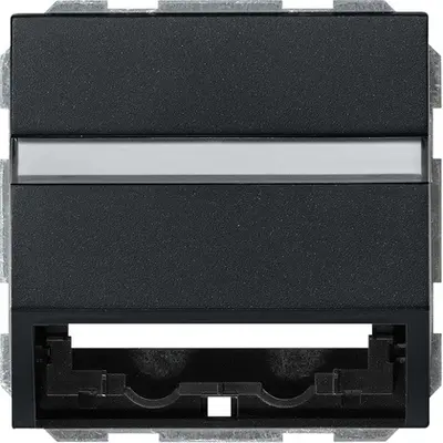 Gira Universelle Datenkappe mit Tragring System 55 schwarz matt (0870005)