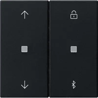 Gira System 3000 Bluetooth-Bedienaufsatz mit Pfeilsymbolen System 55 schwarz matt (5367005)