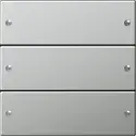 Gira wippenset 3-fach System 55 Edelstahl (2133601)