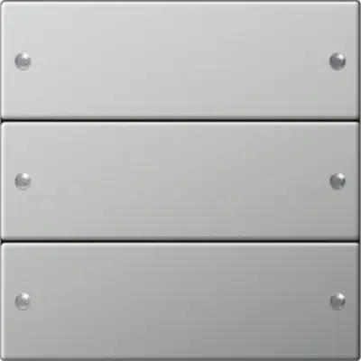 Gira wippenset 3-fach System 55 Edelstahl (2133601)