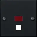 Gira abdeckung Zugschalter Kontrollfenster System 55 schwarz matt (0638005)