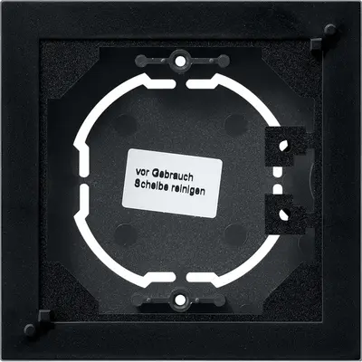 Gira Aufputzgehäuse 1-fach flach für max. 42 V ohne Abdeckrahmen E2 schwarz matt  (0219005)