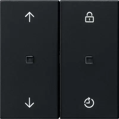 Gira System 3000 Bedienaufsatz Memory Pfeilsymbole System 55 schwarz matt (5363005)