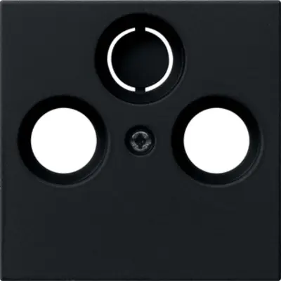 Gira Abdeckung für Koaxial-Antennensteckdose System 55 schwarz matt (0869005)