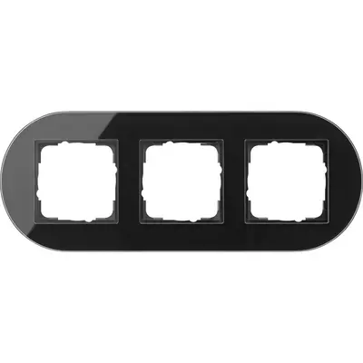 Gira Studio Abdeckrahmen 3-fach schwarz (0213135)