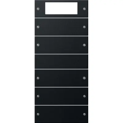 Gira wippenset 5-fach Plus (2+3) System 55 Schwarz m(lack.) (2195005)