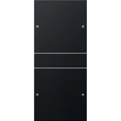 Gira wippenset 2-fach (1+1) System 55 Schwarz m(lack.) (2182005)