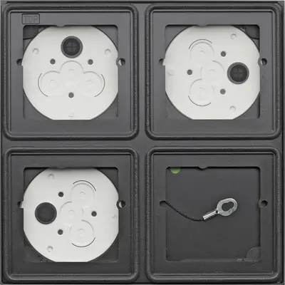 Gira AP-Gehäuse 2x 2-fach System 106 Anthrazit (5508910)