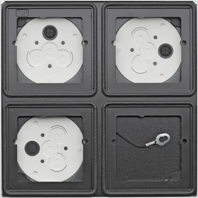 Gira AP-Gehäuse 2x 2-fach System 106 Verkehrsweiß(lack.) (5508902)