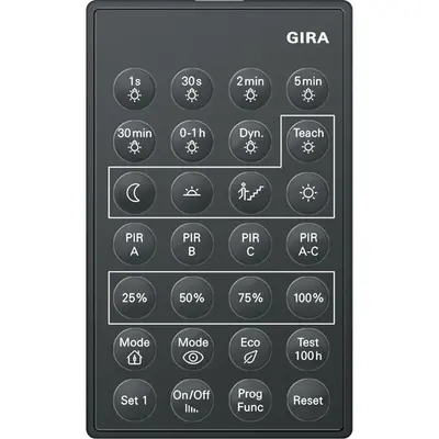 Gira IR-Fernbedienung PIR 1 Zubehör (238200)