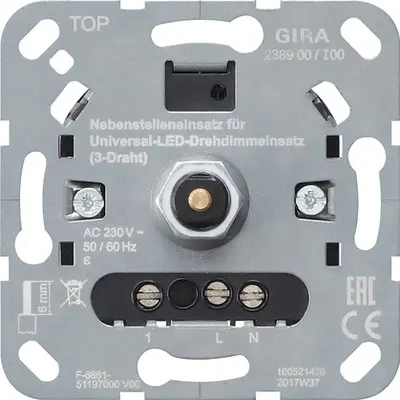 Gira Nebenstelleneinsatz 3-draht für universal LED-dimmer (238900)
