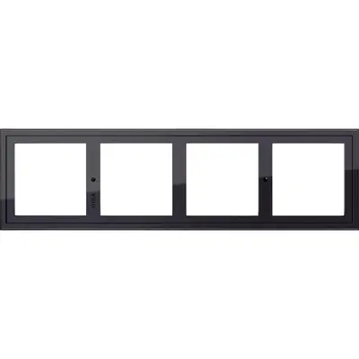 Gira montageadapter 4-fach Gira E2 Schwarz (131405)