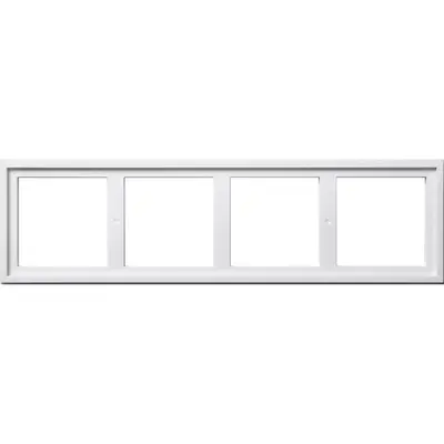 Gira montageadapter 4-fach Gira E2 Reinweiß (131403)