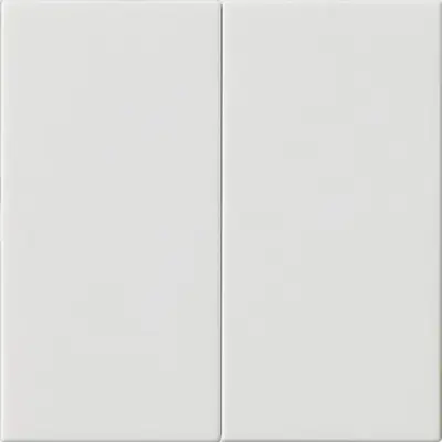 Gira System 3000 Bedienaufsatz 2fach für Tastdimmer 2fach System 55 weiß glänzend (536203)