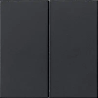 Gira System 3000 Bedienaufsatz 2fach für Tastdimmer 2fach System 55 schwarz matt (5362005)