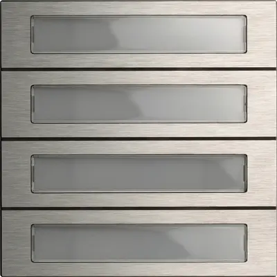 Gira ruftastenmodul 4-fach System 106 Edelstahl V4A (5534914)