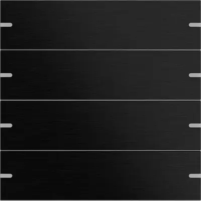 Gira Wippenset 4fach für Tastsensor 4 aluminium schwarz (5024126)