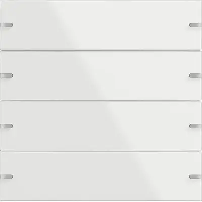 Gira Wippenset 4fach für Tastsensor 4 glas weiß (502412)