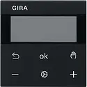 Gira System 3000 Thermostatknopf Display Bluetooth System 55 schwarz matt (5394005)