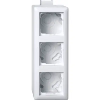 Gira aufputzgehause 3-V K/P S weiß (105303)