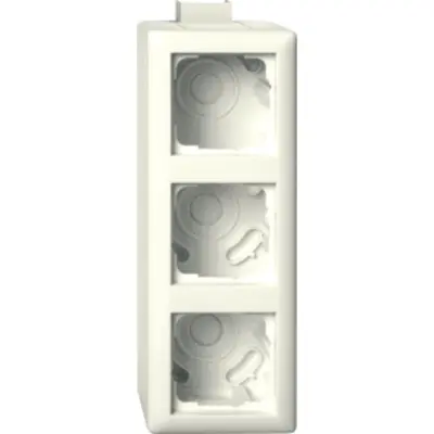 Gira aufputzgehause 3-V K/P S creme (105301)