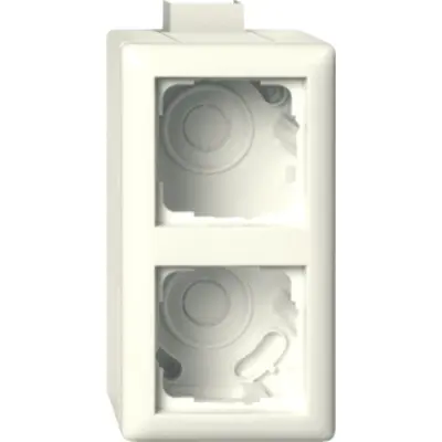 Gira aufputzgehause 2-V K/P S creme (105201)