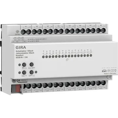Gira schalt-/Jal.aktor 16-fach/8f 16 A REG Kmf KNX Secure (503800)