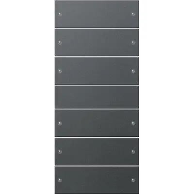 Gira wippenset 6-fach (3+3) System 55 Anthrazit(lack.) (218628)