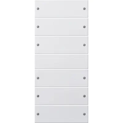 Gira wippenset 6-fach (3+3) System 55 Reinweiß m(lack.) (218627)
