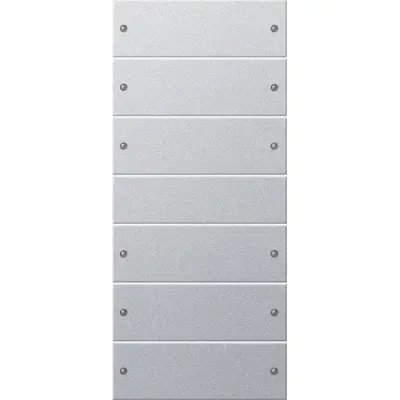 Gira wippenset 6-fach (3+3) System 55 F Alu(lack.) (218626)