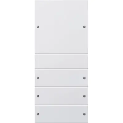 Gira wippenset 4-fach (1+3) System 55 Reinweiß m(lack.) (218427)