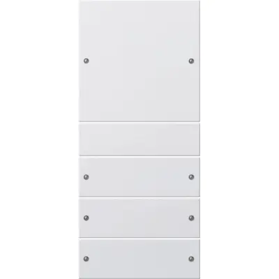 Gira wippenset 4-fach (1+3) System 55 Reinweiß(lack.) (218403)