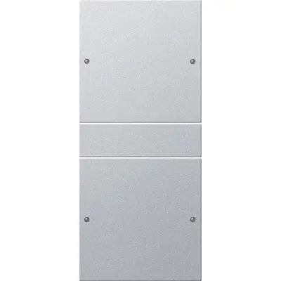 Gira wippenset 2-fach (1+1) System 55 F Alu(lack.) (218226)