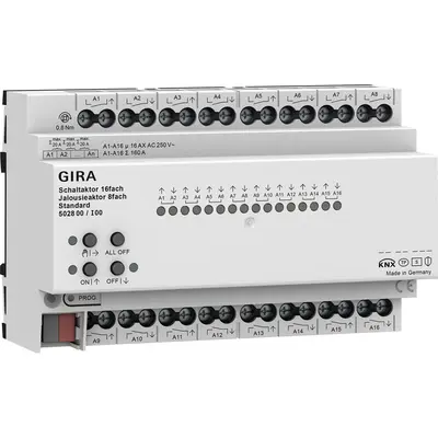 Gira schalt-/Jal.aktor 16-fach/8f 16 A REG Std KNX Secure (502800)