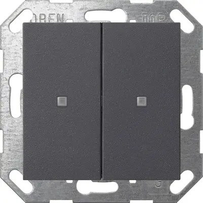 Gira KNX Taster Wippe 2-fach System 55 Anthrazit (517328)