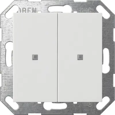 Gira KNX Taster Wippe 2-fach System 55 Reinweiß m (517327)