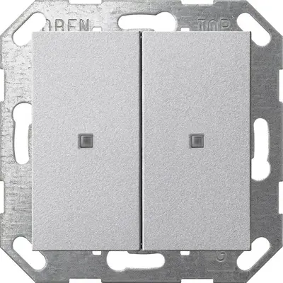 Gira KNX Taster Wippe 2-fach System 55 F Alu (517326)