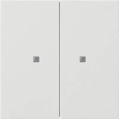 Gira KNX Taster Wippe 2-fach Flächenschalter Reinweiß (5173112)