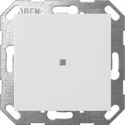Gira Drucktaster mit Wippe 1fach reinweiß glänzend für Gira One und KNX-System (517103)