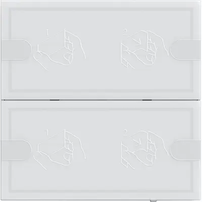 Gira KNX Tastsensor 2-fach TS4 weiß (5002003)
