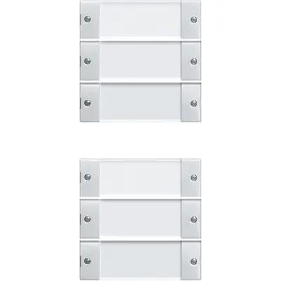 Gira wippenset 6-fach (3+3) BSF System 55 Klar/Reinweiß (213603)