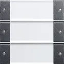 Gira Wippenset 3-fach mit Beschriftungsfeld System 55 anthrazit (213328)