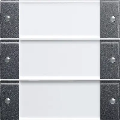 Gira Wippenset 3-fach mit Beschriftungsfeld System 55 anthrazit (213328)