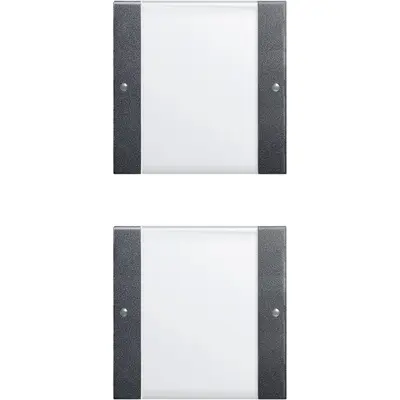 Gira wippenset 2-fach (1+1) BSF System 55 Klar/Anthrazit (213228)
