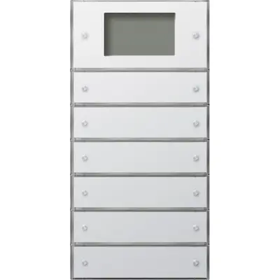 Gira KNX Tastsens.3 Plus 6-fach (2+4) Flächenschalter Reinweiß (2046112)