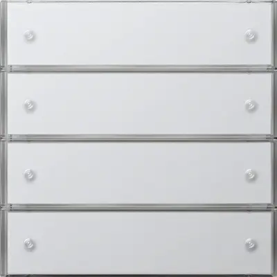 Gira KNX Tastsens.3 Komfort 4-fach Flächenschalter Reinweiß (2034112)