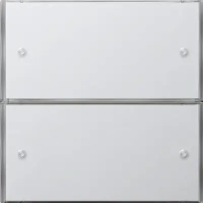 Gira KNX Tastsens.3 Komfort 2-fach Flächenschalter Reinweiß (2032112)