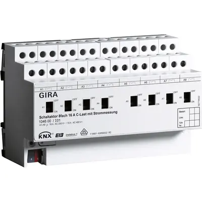Gira Schaltaktor 8V16AC DRA KNX (104600)