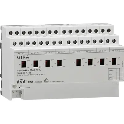Gira Schaltaktor 8V 16A dra KNX (100600)